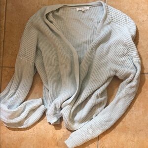 Z Supply Light Blue Knit Cardigan